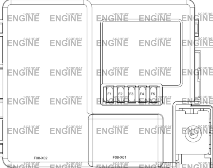 Блок предохранителей багажник