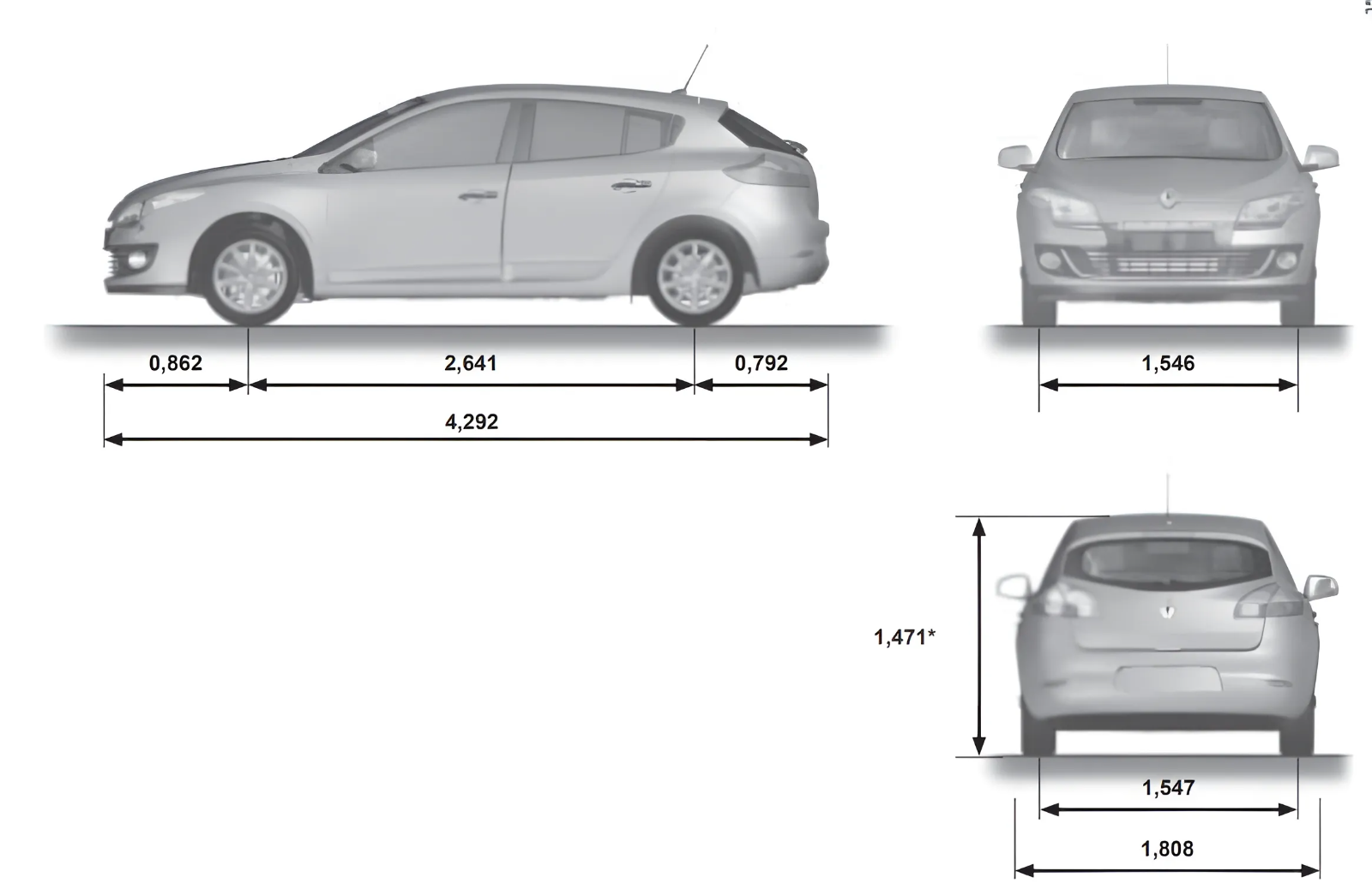 Renault Megane 3 1.6 л, 106 л.с., бензин, МКПП, передний привод