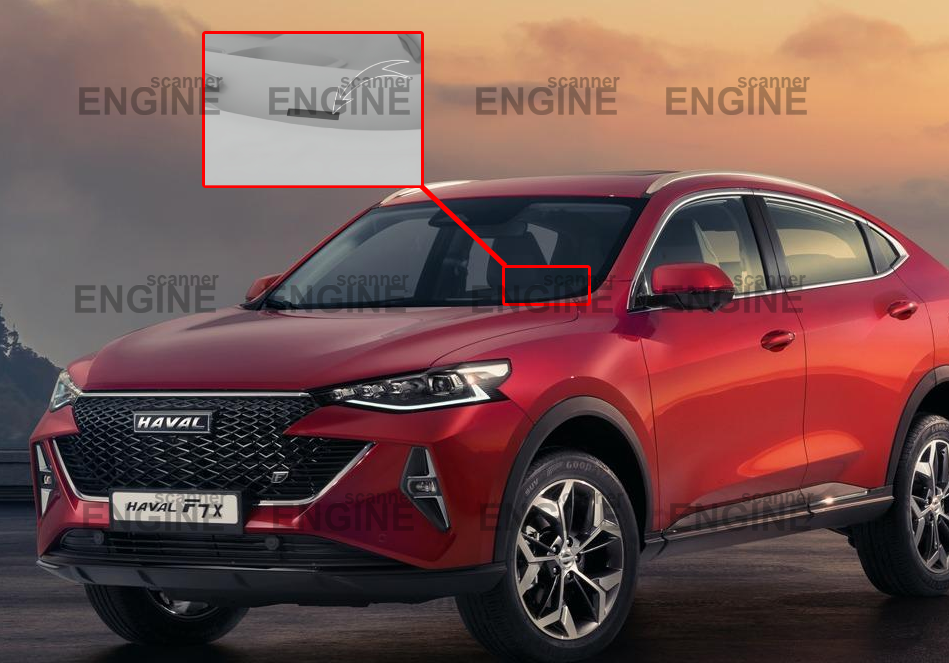 Где найти VIN номер на Haval F7/F7x?